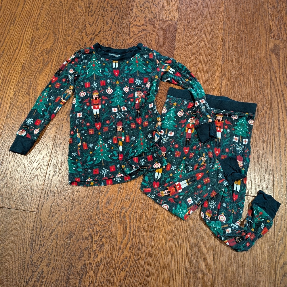 Little Sleepies Christmas Nutcracker Print 2 Piece Pajamas Sz 18-24M